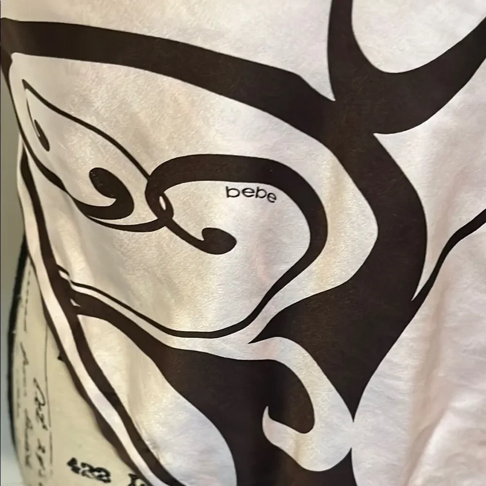 SOLD Vintage Y2K Bebe Silk Blend Multi Color Reversible Halter Handkerchief Top - Picture 2 of 11